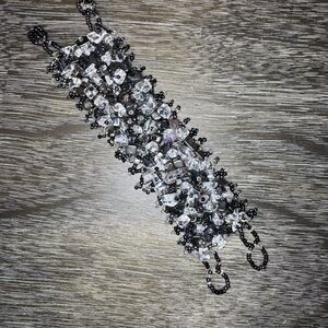 Handmade beaded cuff bracelet
